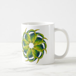 Kaleidoskopische Dolphinfish-Kaffee-Tasse Kaffeetasse