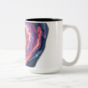 Kaleidoskopische Galaxie Zweifarbige Tasse