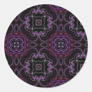 Kaleidoskopische Träume Runder Aufkleber