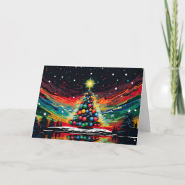 Kaleidoskopische Weihnachten Karte