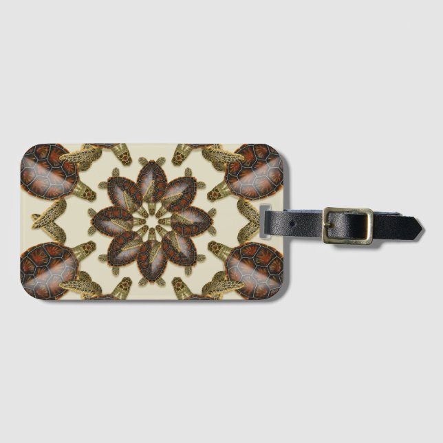 Kaleidoskopischer Gepäckanhänger (Vorderseite (Horizontal))