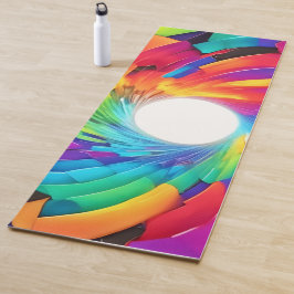 Kaleidoskopischer Vortex: Eine farbenfrohe Reise Yogamatte