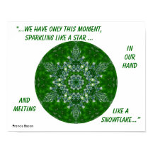 Kaleidoskopisches Snowflake-Poster1