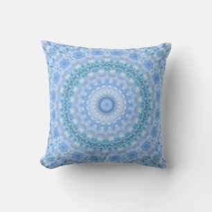 Kaleidoskopisches Sommerkreismosaik-Druck Kissen