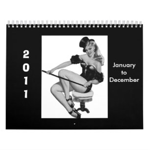 Kalender 1 Vintage Button-up Girls 2011 Jan-Dec