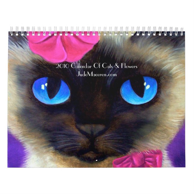 Kalender 2010 der Katzen-u. Blumen-Malereien (Titelbild)