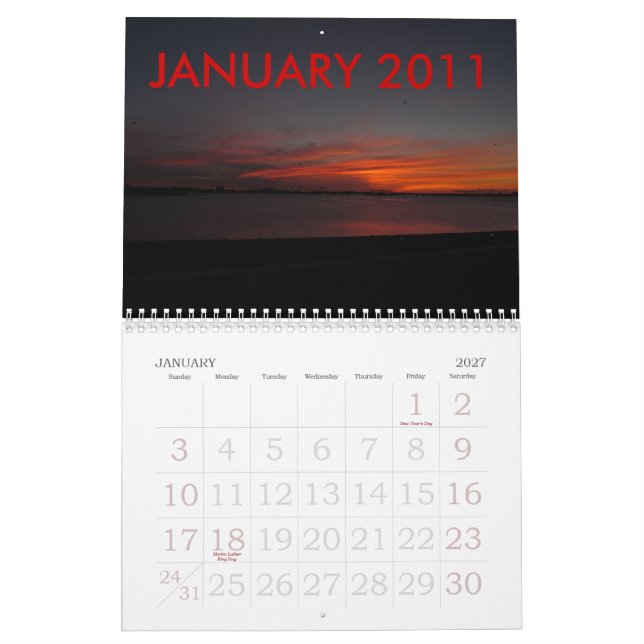 KALENDER 2011 DER SONNENAUFGANG-BILDER (Jan 2027)