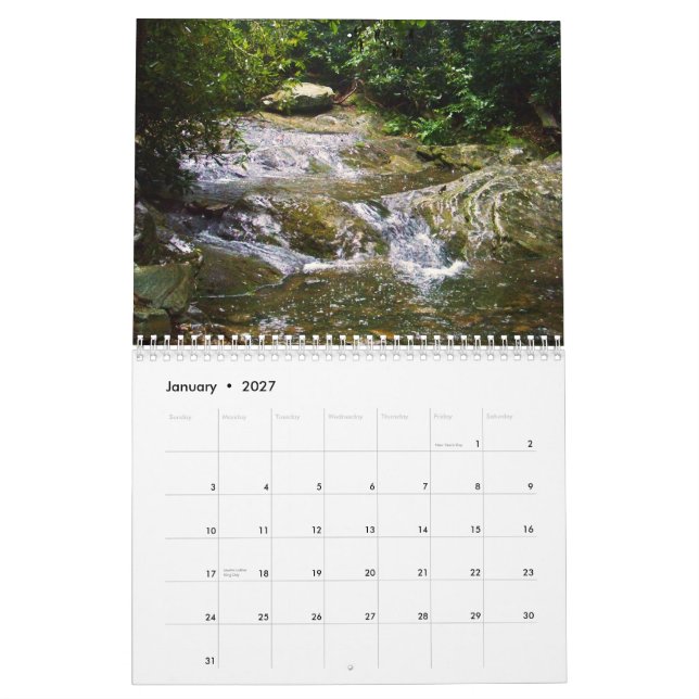 Kalender 2011: Tranquil Blue Ridge Mountains (Jan 2027)