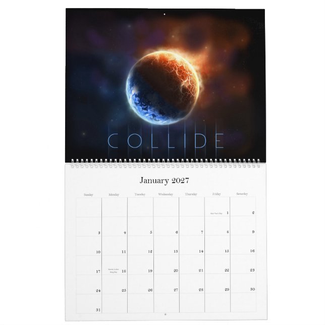 Kalender 2012: Zeit, Raum und neue Welten (Jan 2027)