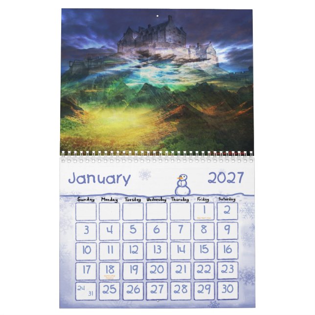 Kalender 2013 Davids A. Baker Art (Jan 2027)
