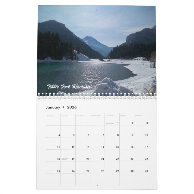 Kalender 2013 der landschaftlichen Stellen in Utah (Jan 2026)