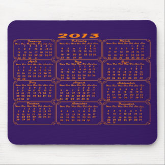 Kalender 2013 lila mousepad