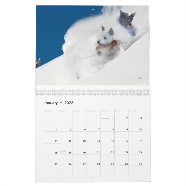 KALENDER 2013, LUSTIGE HAUSTIER-GRAFIKEN, (Jan 2026)