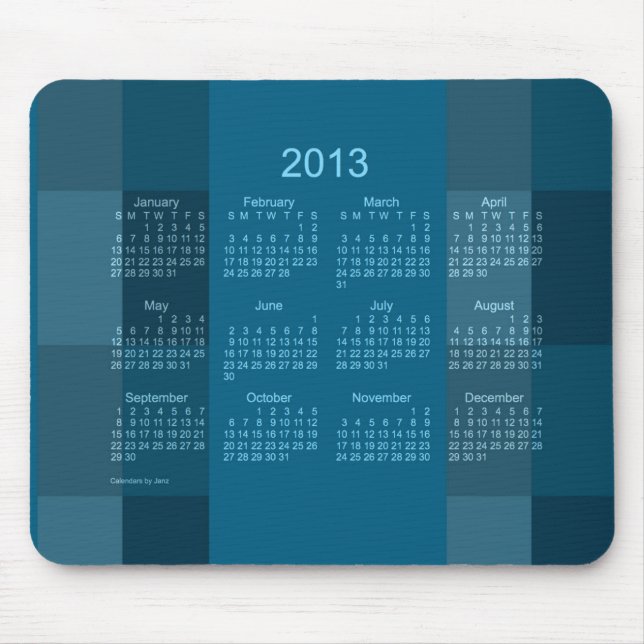 Kalender 2013 mousepad (Vorne)