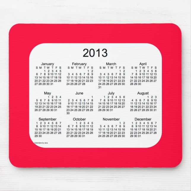 Kalender 2013 mousepad (Vorne)