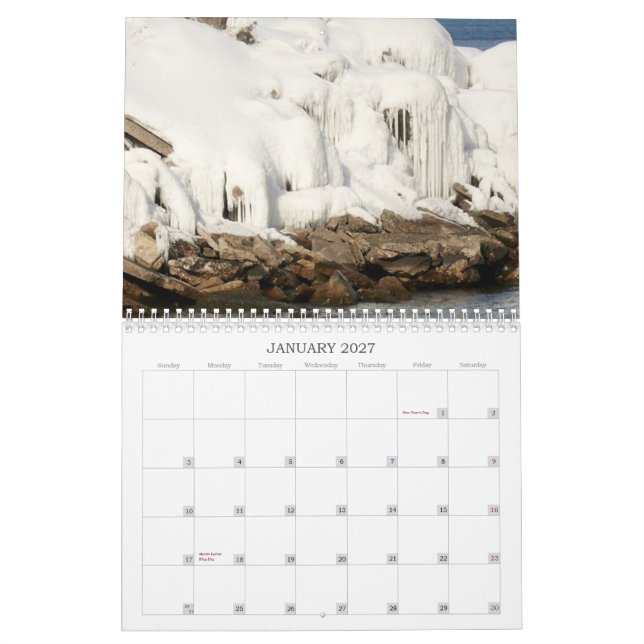 Kalender 2015 der Ufer von Marquette MI (Jan 2027)