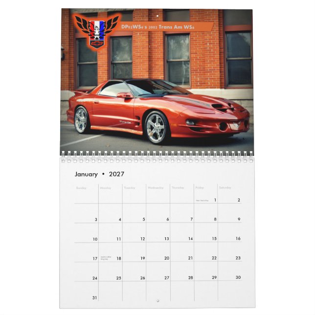 Kalender 2015 Michigans FBody! (Jan 2027)