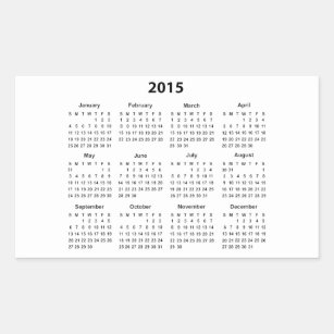 Kalender 2015 rechteckiger aufkleber