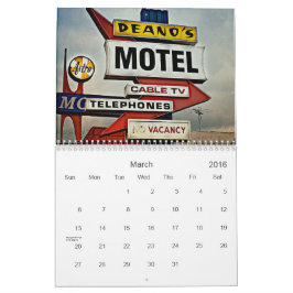 Kalender 2016 der Vintage Zeichen-Erstausgabe