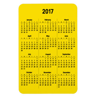 Kalender 2017 Anpassbare Schwarz Groß Magnet