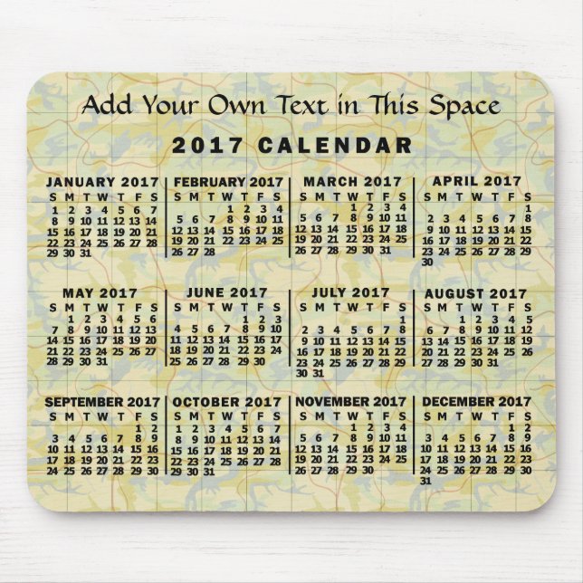 Kalender 2017 (Siehe Beschreibung der neuen Versio Mousepad (Vorne)