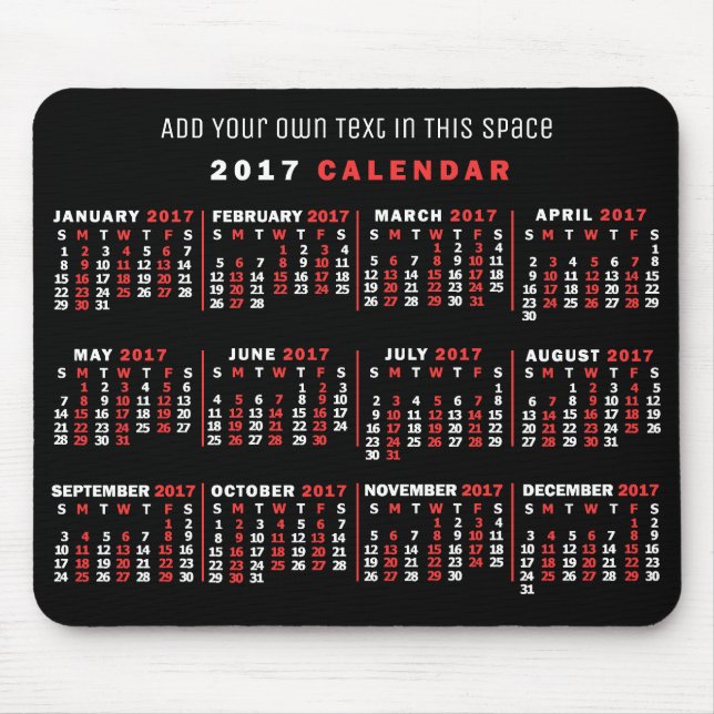 Kalender 2017 (Siehe Beschreibung der neuen Versio Mousepad (Vorne)