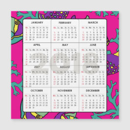 Kalender 2018 Magnetfisch und Korallen auf dem Pla Magnetkarte