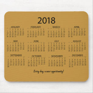 Kalender 2018 mousepad