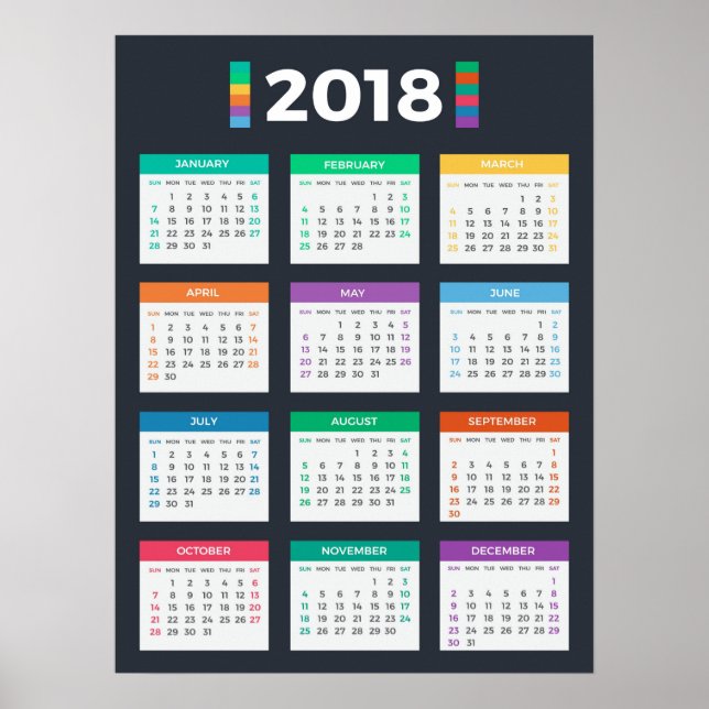 Kalender 2018 poster (Vorne)