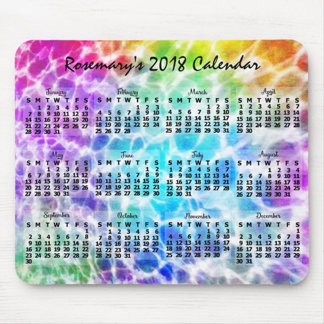 Kalender 2018 (Siehe Beschreibung der neuen Versio Mousepad (Vorne)