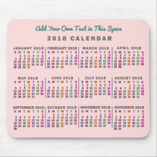 Kalender 2018 (Siehe Beschreibung der neuen Versio Mousepad