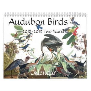 Kalender 2019 der Audubon Vogel-Tier-Tier-2018