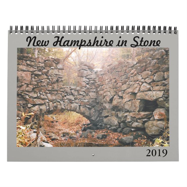 Kalender 2019 "New Hampshire in Stone" (Titelbild)