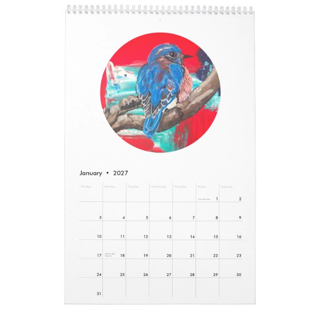 Kalender 2019 - Vögel und Häschen (Jan 2027)
