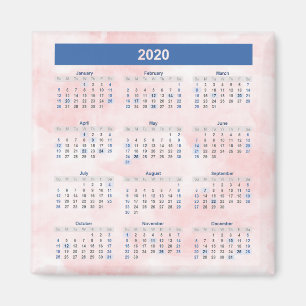 Kalender 2020 Ombre Magnet