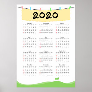 Kalender 2020 Poster