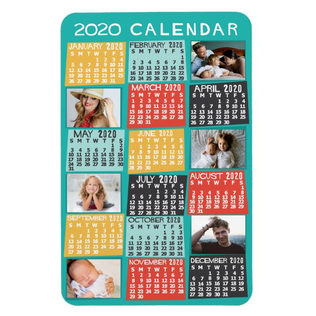 Kalender 2020 (Siehe Beschreibung der neuen Versio Magnet (Vertikal)