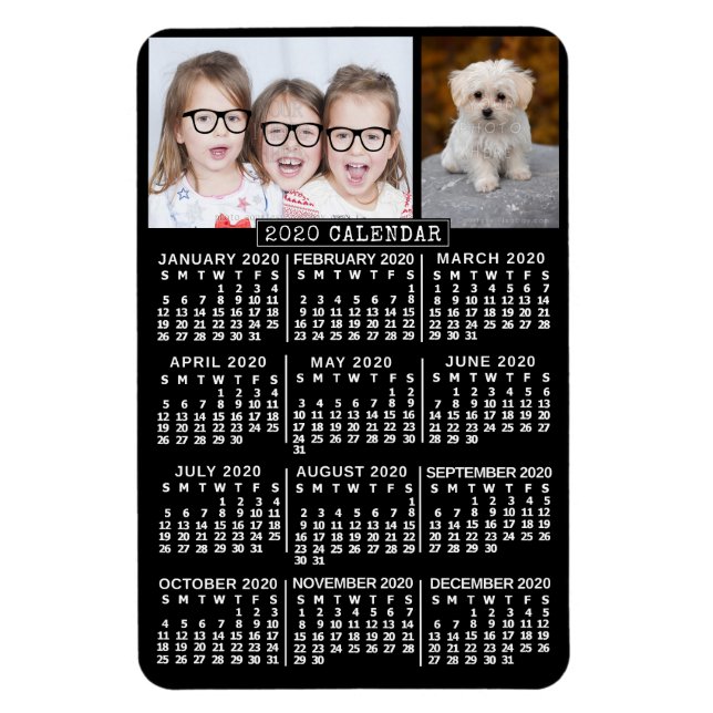 Kalender 2020 (Siehe Beschreibung der neuen Versio Magnet (Vertikal)