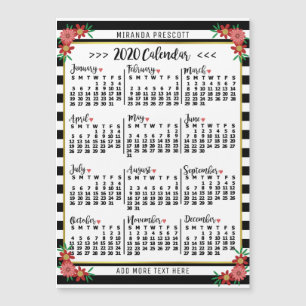 Kalender 2020 (Siehe Beschreibung der neuen Versio Magnetkarte