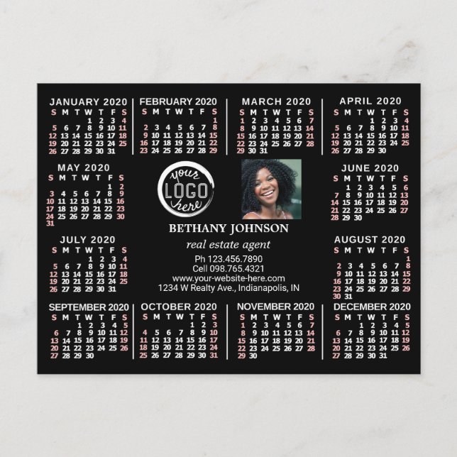 Kalender 2020 (Siehe Beschreibung der neuen Versio Postkarte (Vorderseite)