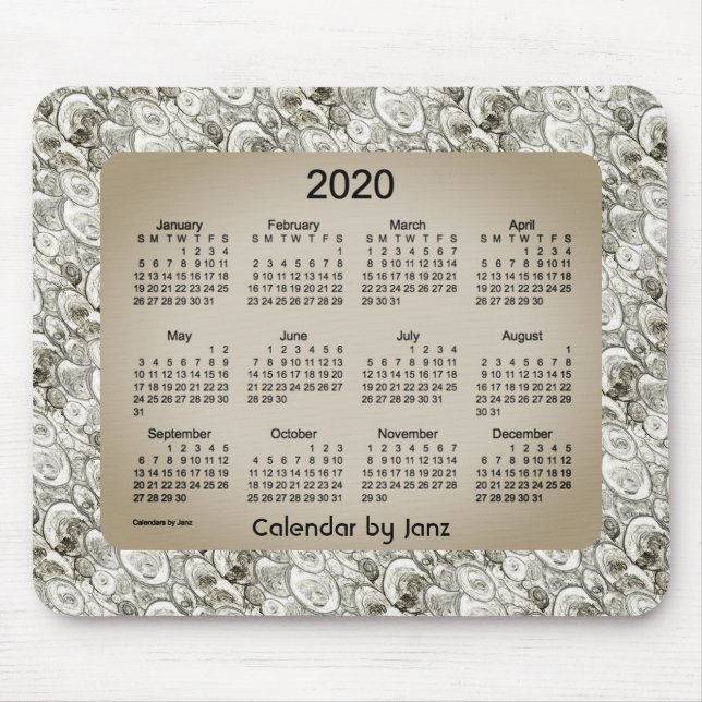 Kalender 2020 von Janz Foggy Bubbles Mousepad (Vorne)