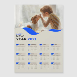 Kalender 2021 mit Foto Magnetkarte