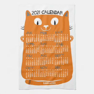 Kalender 2021 (Siehe Beschreibung der neuen Versio Geschirrtuch