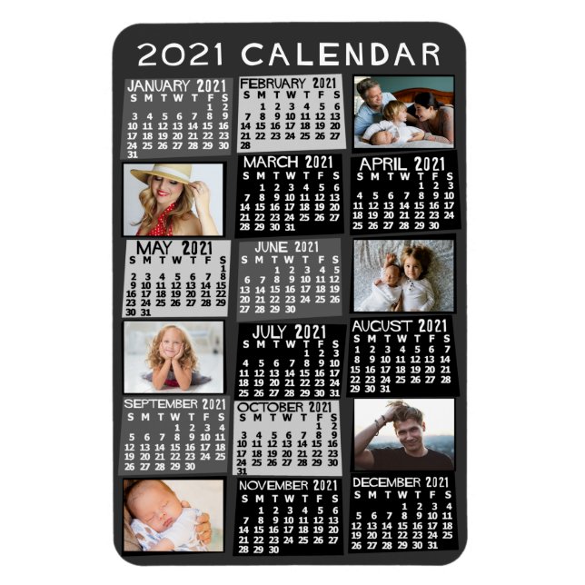Kalender 2021 (Siehe Beschreibung der neuen Versio Magnet (Vertikal)