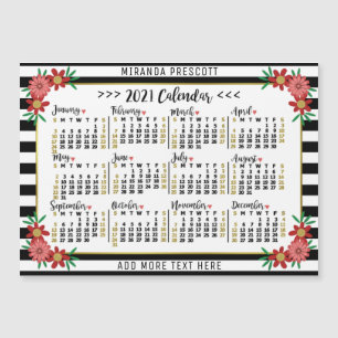 Kalender 2021 (Siehe Beschreibung der neuen Versio Magnetkarte