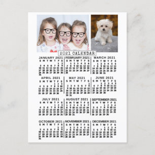 Kalender 2021 (Siehe Beschreibung der neuen Versio Postkarte