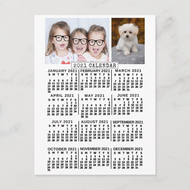 Kalender 2021 (Siehe Beschreibung der neuen Versio Postkarte (Vorderseite)