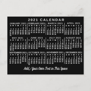 Kalender 2021 (Siehe Beschreibung der neuen Versio Postkarte