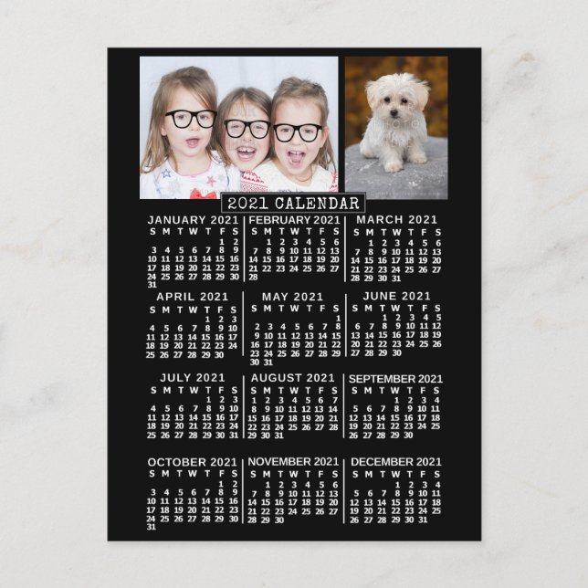 Kalender 2021 (Siehe Beschreibung der neuen Versio Postkarte (Vorderseite)