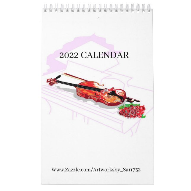 Kalender 2022 ARTWORKSBYSARR / ZAZZLE (Titelbild)